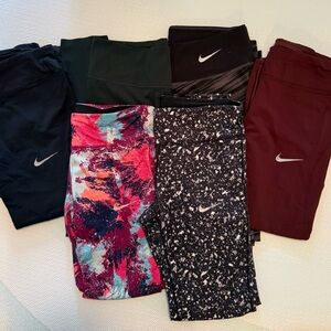 Nike Leggings Bundle 6 Pairs Size M/L